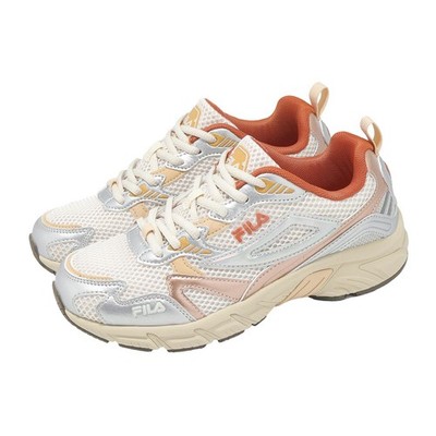 Fila Glisten Beige Orange Women Road Running Jogging Shoes Sneakers 