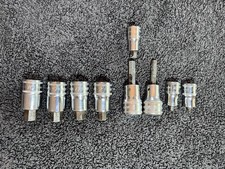 Snap-on Mixed Hex Bit Sockets 9pc 14 38 Drive Stubby Standard 10mm-3mm