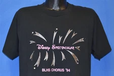 vtg 90s DISNEY WORLD SPECTACULAR BLHS CHORUS '94 GLITTER RHINESTONES t-shirt L