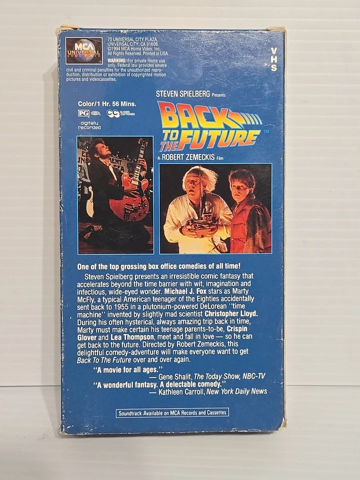 Back to the Future (VHS, 1994) Michael J Fox Foto 4 de 4