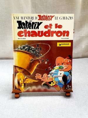 Vintage ASTERIX AND THE CAULDRON 1969 Comic Book Album-Goscinny ~ #13 ~French HB