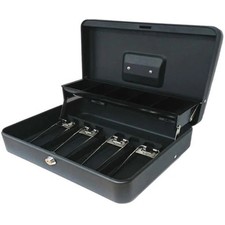 Carl CUI82011 Bill Slots Steel Security Cash Box  Black