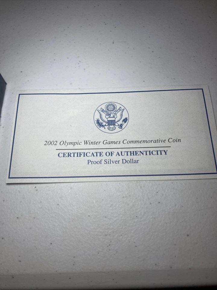 2002 Olympic Winter Games Silver Dollar Proof Commemorative Coin - Image 2 of 3