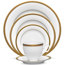 Noritake Charlotta Gold 5-Piece Place Setting...