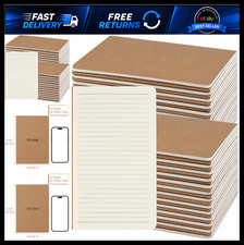 50 Pack A5 Kraft Notebooks Bulk, 8.15x5.5 Inches Lined Paper Journaling