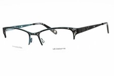 NEW Liz Claiborne L 645 0ETJ 00 Black Tea 51mm Eyeglasses