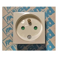 L'Ébénoïd 011499 Stecker Modular 2P + T-Shirt 16A 250V Weiß - 45x45mm