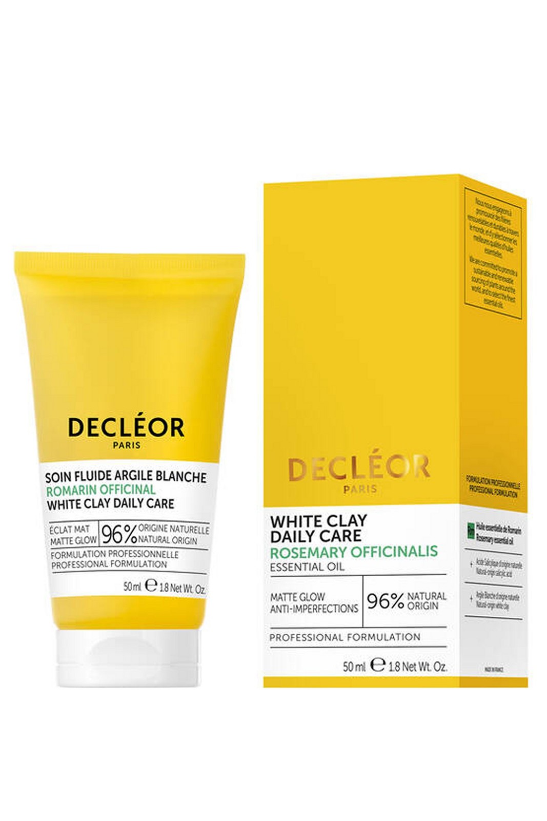 Decleor White Clay Daily Care Moisturiser 50ml Rosemary Officinalis