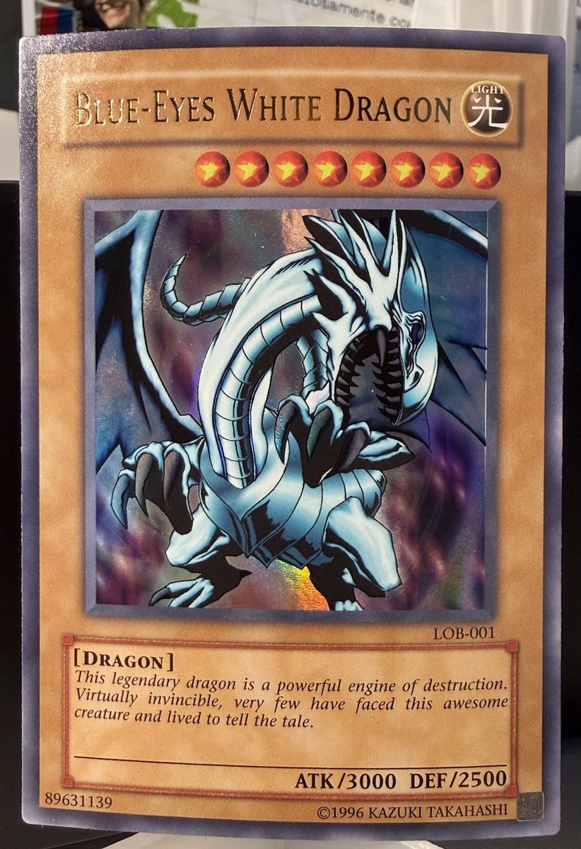アンリミ版！未開封LEGENDOF BLUE EYES WHITE DRAGON Blue-Eyes White Dragon LOB-001 The Legend of Blue Eyes White