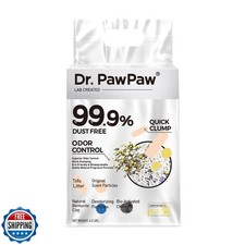 Tofu Cat Litter, Dr. PawPaw Clumping Cat Litter, Natural Tofu Scent 4.5 lb, D