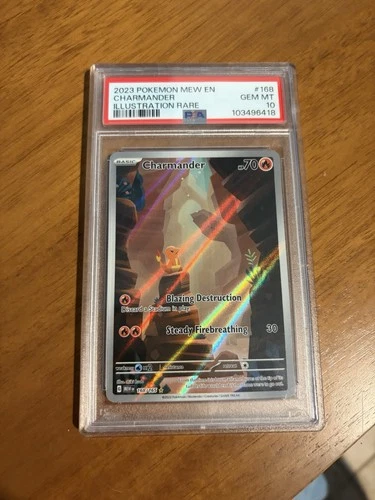 PSA 10 Charmander Pokémon Scarlet & Violet 151 Illustration Rare Holo 168/165