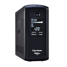 UPS Battery Backup 600 Watts, 9 Outlets, LCD Display, Mini-Tower