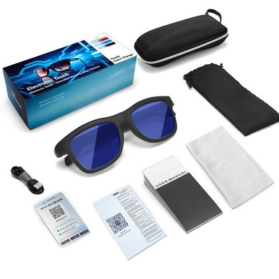 Smart Glasses Earphones 150+ Language Voice Translation AI Translator Glasses