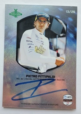 2025 Indycar Parkside Pietro Fittipaldi 13/25 Autograph Signature Card Rahal