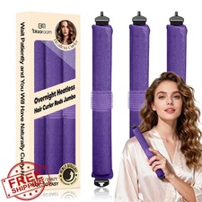 BLAAROOM Overnight Heatless Curler Satin Jumbo Rods 3pc