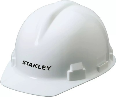Stanley Hard Hat RST-62002 Preslock Suspension White Construction Worksite Safe