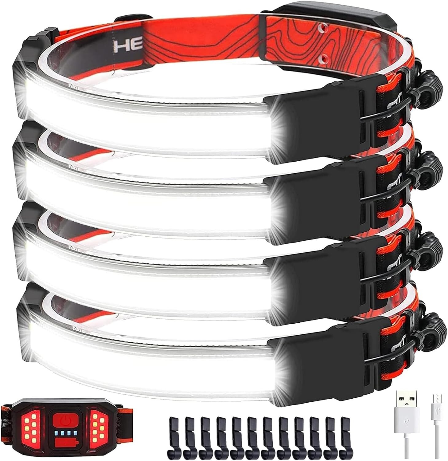 Lightweight 1000 Lumen Headlamp with 230° Beam - Perfect for Camping & Running