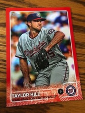 2015 Topps Jumbo 5x7 Red Parallel 03/10 Taylor Hill Nationals 655