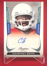 Courtney Smith Prestige Free Agent Auto 2011 Football Card 501/1499