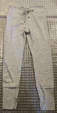 a new day size medium white pant Gray Black Specks 3 1/2" Slits on Each leg