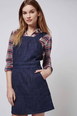 pinstripe pinafore