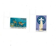 Maldives 1991 - Boy Scout Jamboree - Set of 2 Stamps - Scott #1595-6 - MNH
