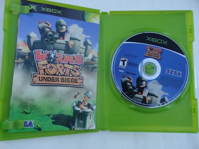 Worms Forts: Under Siege ORIGINAL xbox GAME+CASE+MANUAL