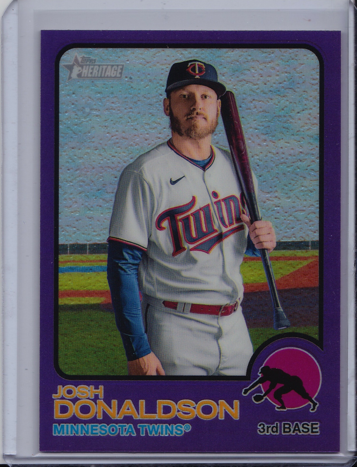 2022 Topps Heritage Chrome Purple Border Refractor - You Pick Your Hot Box Card
