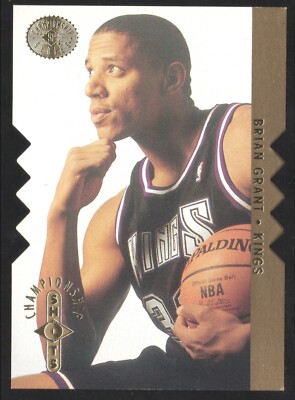 1996-97 UPPER DECK SP Championship Shots BRIAN GRANT Card #S6 - GOLD EDGING