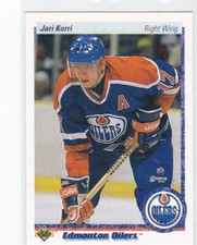 90/91 UPPER DECK...JARI KURRI...CARD # 146...OILERS...FREE COMBINED SHIPPING