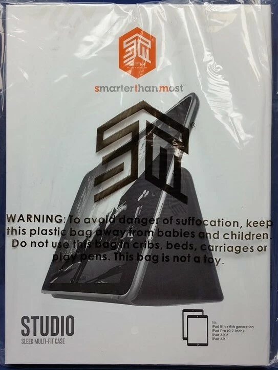 Studio Case fits Apple Ipad 9.7"Pro/5th & 6th Gen/Air & Air-2 - Black/Smoke - Image 2 of 4