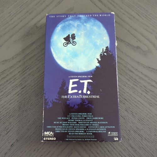 E.T. The Extra-Terrestrial Black & Green (VHS 1988) Steven Spielberg Alien - Picture 2 of 15