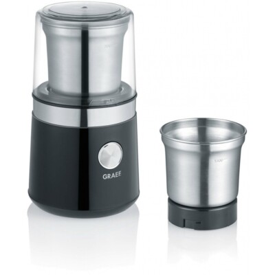 Graef CM 102 Kaffeemühle Gewürzmühle Zerkleinerer Kräuter Kaffeebohnen schwarz 