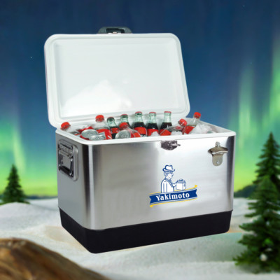 Yakimoto 54QT Outdoor portable car stainless steel Ice Chest With drain-NEW !