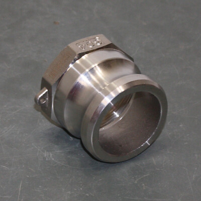 USA Industrials Cam & Groove Coupling BULK-CGF-270, 2'' x 2'' -11, 304 SS, Plug