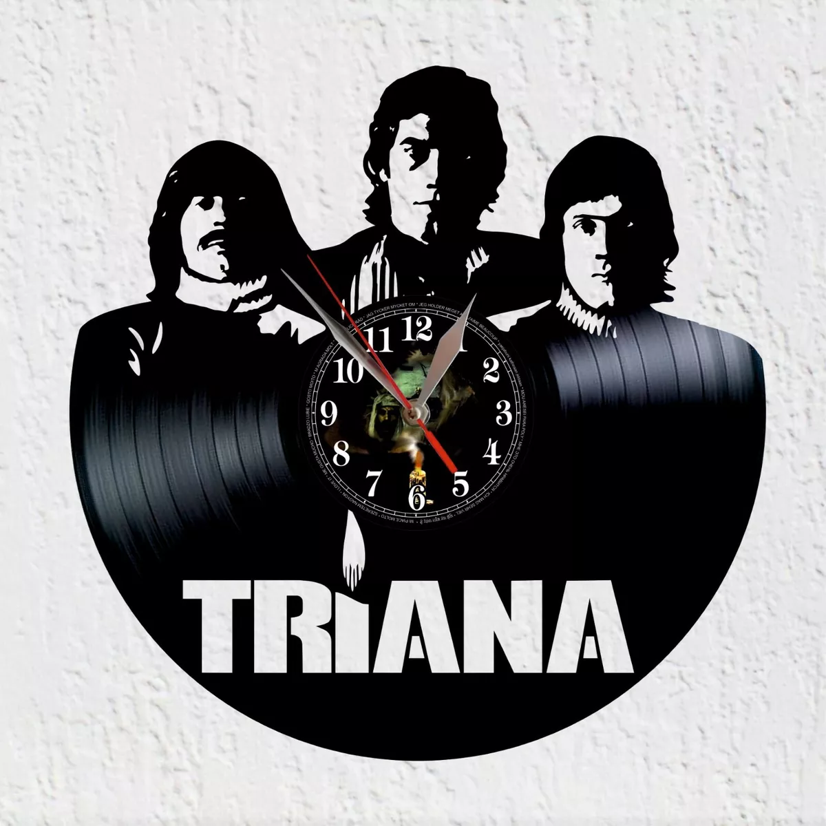 VinyWoody Reloj de pared de disco de vinilo Triana grupo regalo decoracion