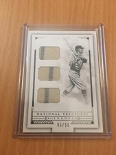 2016 National Treasures Sam Rice Washington Senators Game-Used Triple Jersey /99