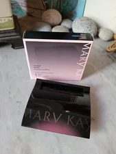 New Mary Kay Empty Refillable Magnetic Mirrored Compact #017362 Black 