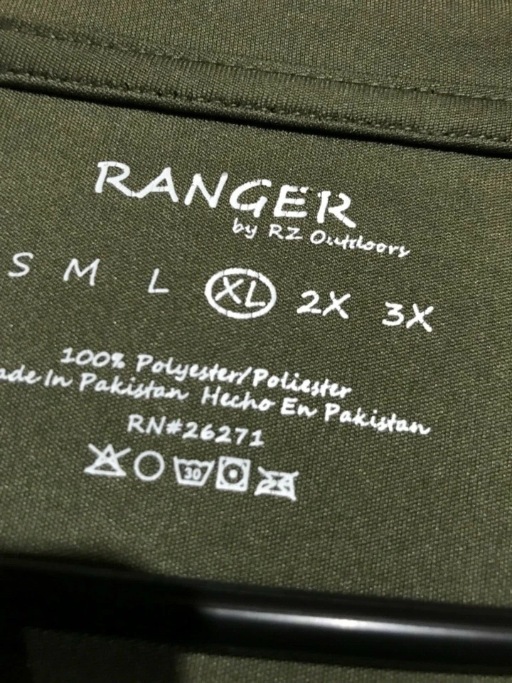 Camisa ajustada Youth Ranger Real Tree verde oliva/camuflaje L/S. Niños Talla XL Foto 4 de 4