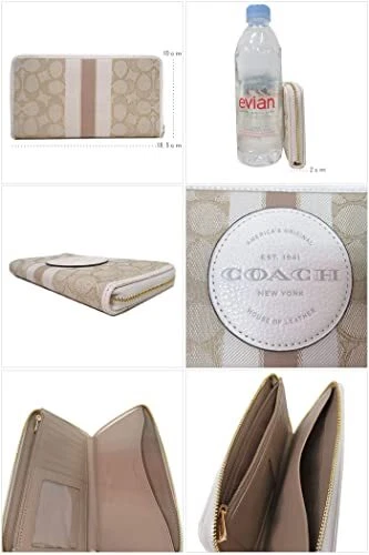 Coach Outlet C9073 DEMPSEY LARGE PHONE WALLET LIGHT KHAKI CHALK