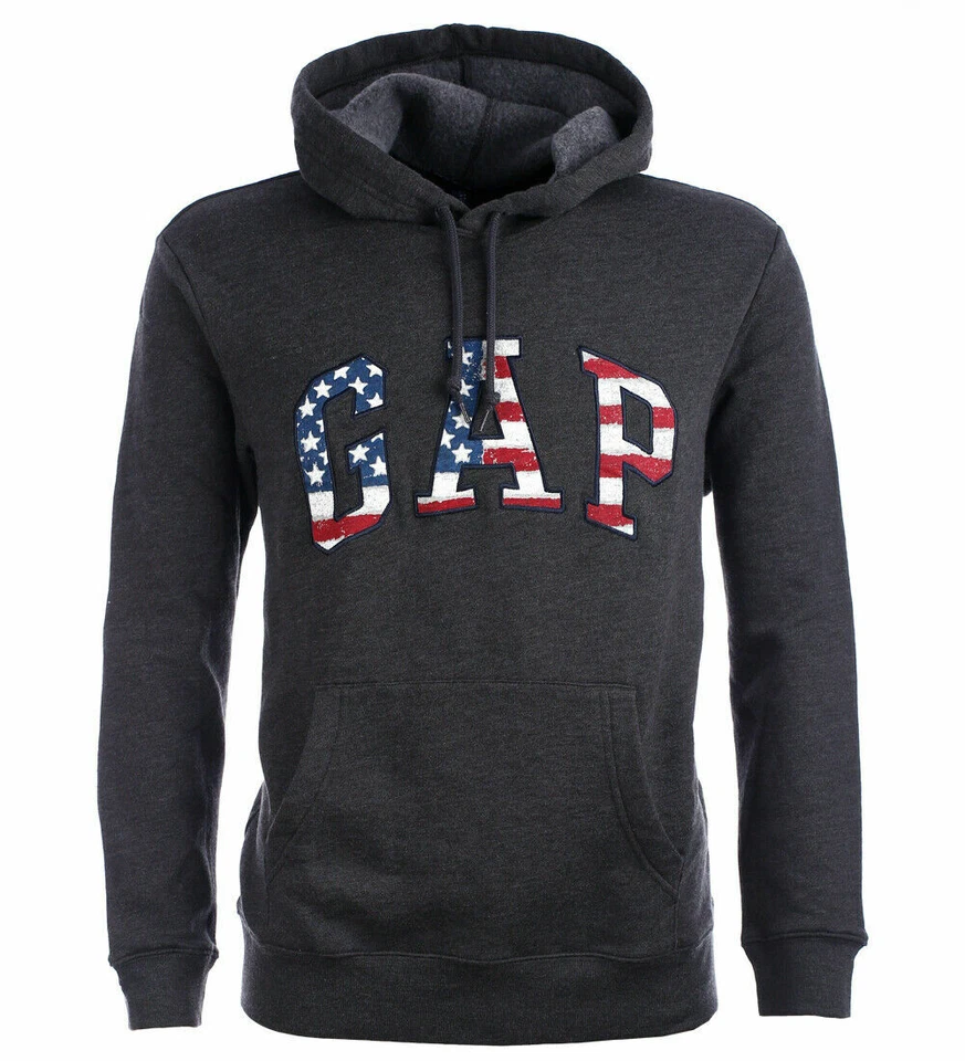 GAP Herren Hoodie Kapuzenpullover Sweater anthrazit Größe wählbar - Bild 1 von 1