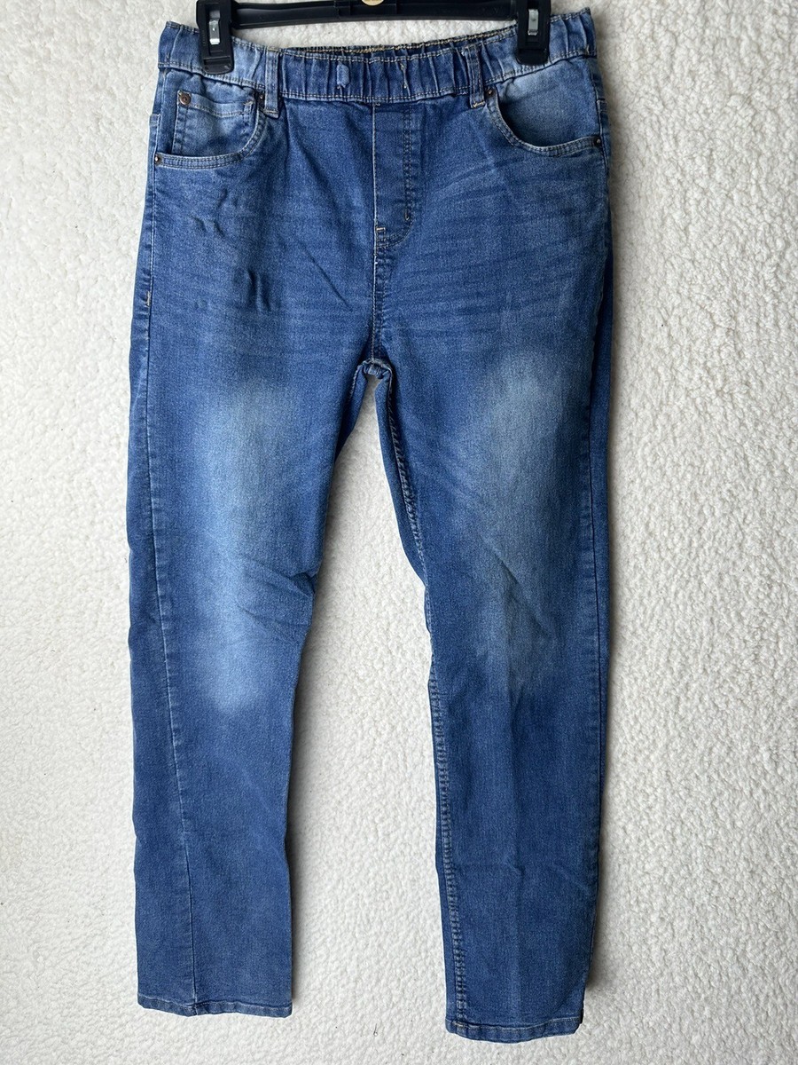 Lucky Brand Jeans Womens L 14/16 (29x30) Blue Pull On Straight Stretch Denim