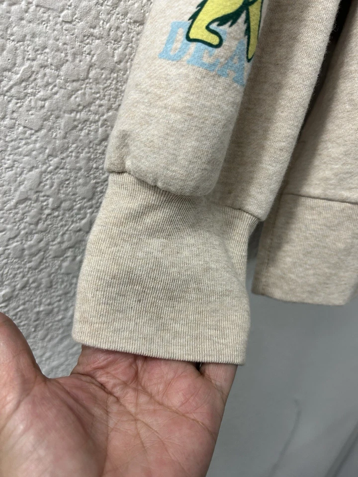 American Eagle Size S Oversized Beige Grateful Dead Graphic Big Hug Hoodie Comfy - Image 2 of 4