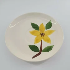Golden Jasmine Saucer 6" Hand Painted Yellow Flower Replacement 
