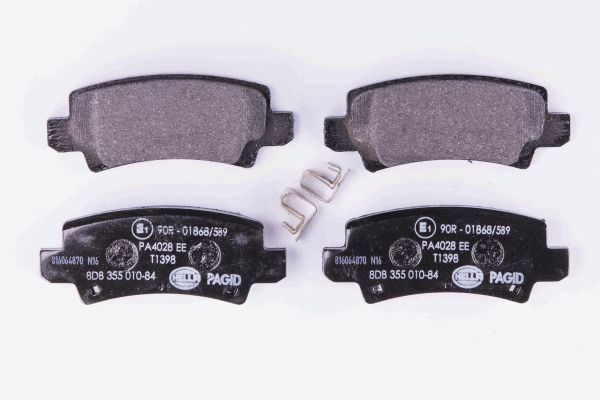 Hella 8DB 355 010-841 Bremsbelagsatz, Scheibenbremse FüR Toyota-image