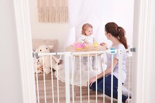 Easy Step Extra Tall Walk Through Baby Gate Dog Gate for Stairs and Doorways US