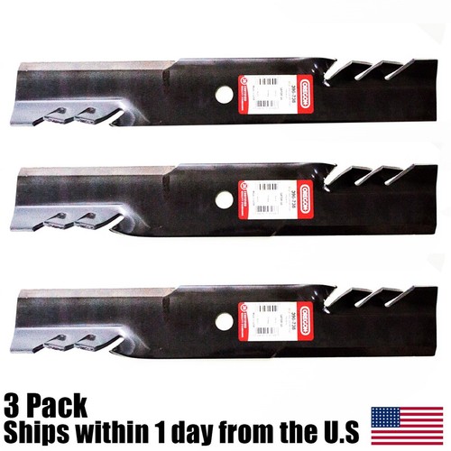 3PK Gator Blades For 50" John Deere M86209 AM39966 F910 F915 655 318