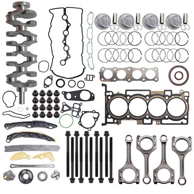 Engine Rebuild Overhaul Kit- Crankshaft/Piston/Timing Fit Hyundai Kia 2.4L G4KJ