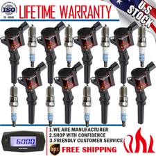 Paquete de 8 bobinas de encendido y bujías de iridio para Ford E-250 Econoline 5,4 L 1997-2002