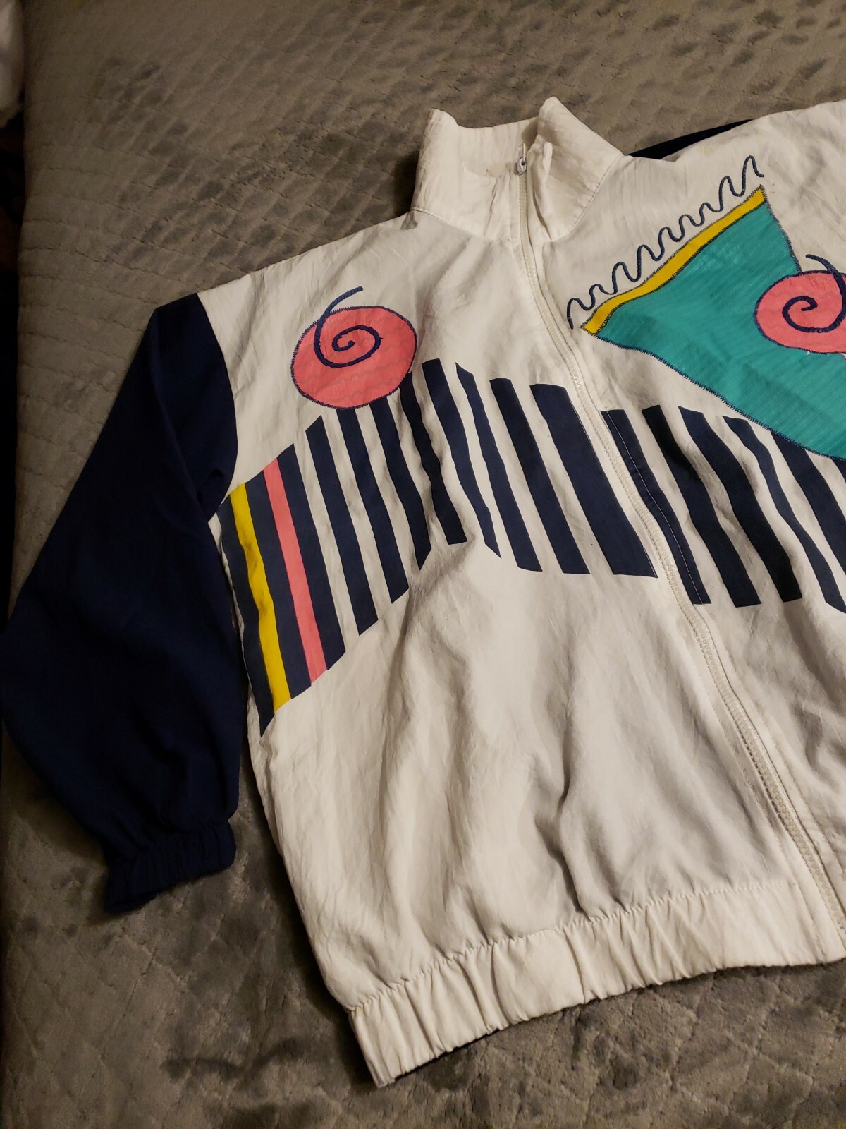 VINTAGE TEDDI Sport Volleyball Jacket Retro 80's … - image 2